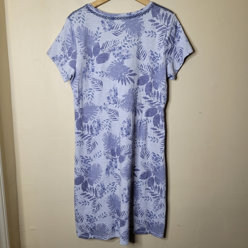 LL Bean Casual Shirt Dress 100% Cotton Size M - Picture 6 of 9